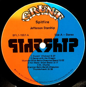 Jefferson Starship : Spitfire (LP, Album, Ind)