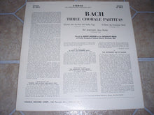 Load image into Gallery viewer, Robert Noehren, Johann Sebastian Bach : 3 Chorale Partitas (LP)
