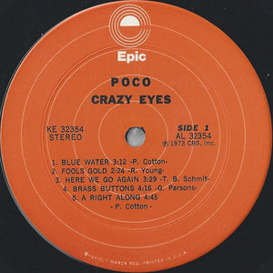 Poco (3) : Crazy Eyes (LP, Album)