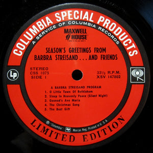 Various : Season's Greetings From Barbra Streisand...And Friends (LP, Comp, Ltd, San)