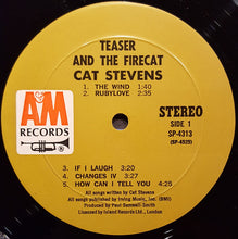 Laden Sie das Bild in den Galerie-Viewer, Cat Stevens : Teaser And The Firecat (LP, Album, Mon)
