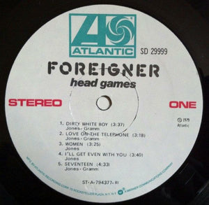 Foreigner : Head Games (LP, Album, RI)