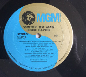 Richie Havens : Somethin' Else Again (LP, Album, RE)