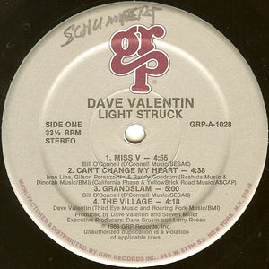 Dave Valentin : Light Struck (LP, Album)