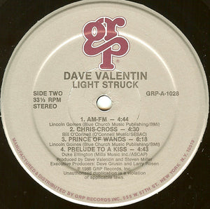 Dave Valentin : Light Struck (LP, Album)