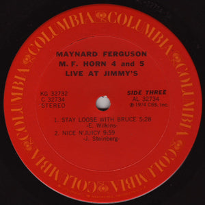 Maynard Ferguson : M.F. Horn 4&5: Live At Jimmy's (2xLP, Album)
