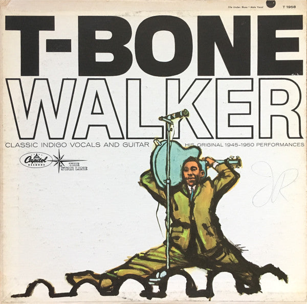 T-Bone Walker : The Great Blues Vocals And Guitar Of T-Bone Walker (His Original 1945-1950 Performances) (LP, Comp)