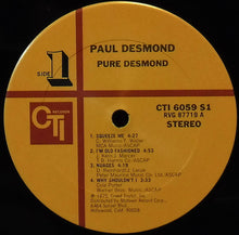 Load image into Gallery viewer, Paul Desmond : Pure Desmond (LP, Album, Gat)
