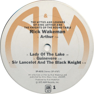 Rick Wakeman : The Myths And Legends Of King Arthur And The Knights Of The Round Table (LP, Album, Ter)