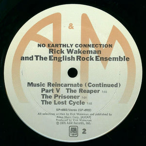 Rick Wakeman And The English Rock Ensemble : No Earthly Connection (LP, Album)
