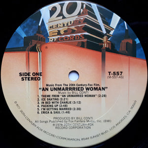 Bill Conti : Music From "An Unmarried Woman" (LP, Ter)