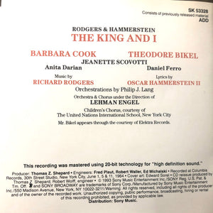 Barbara Cook And Theodore Bikel : The King And I (CD, RE, RM)