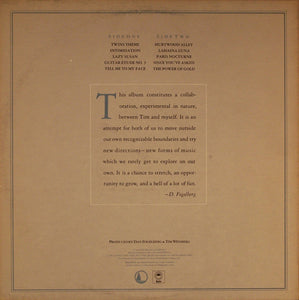Dan Fogelberg & Tim Weisberg : Twin Sons Of Different Mothers (LP, Album, Ter)