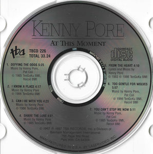Kenny Pore : At This Moment (CD, Album)