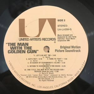 John Barry : The Man With The Golden Gun (Original Motion Picture Soundtrack) (LP, Album, All)