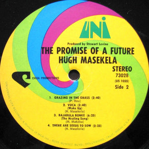Hugh Masekela : The Promise Of A Future (LP, Album, RP, Mon)