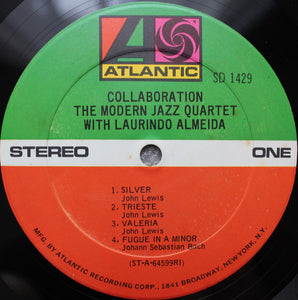 The Modern Jazz Quartet With Laurindo Almeida : Collaboration (LP, Album, RE, RI)
