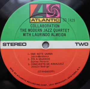 The Modern Jazz Quartet With Laurindo Almeida : Collaboration (LP, Album, RE, RI)