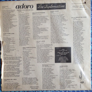 Los Diplomáticos : Adoro (LP, Album)
