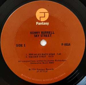 Kenny Burrell : Sky Street (LP, Album, Ter)