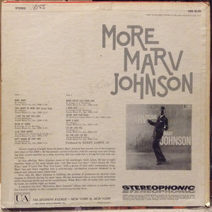 Marv Johnson : More Marv Johnson (LP, Album)