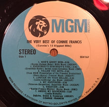 Load image into Gallery viewer, Connie Francis : The Very Best Of Connie Francis (Connie&#39;s 15 Biggest Hits) (LP, Comp, RE, Blu)
