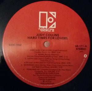 Judy Collins : Hard Times For Lovers (LP, Album, AR )