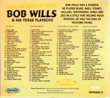 Charger l&#39;image dans la galerie, Bob Wills &amp; His Texas Playboys : Take Me Back To Tulsa (4xCD, Comp, RM + Box)
