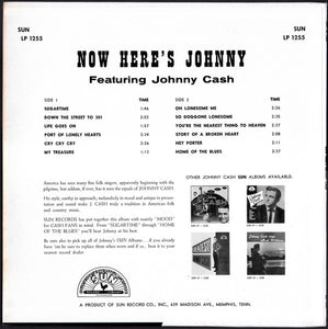 Johnny Cash : Now Here's Johnny Cash (LP, Album, Mon)