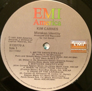 Kim Carnes : Mistaken Identity (LP, Album, Club)