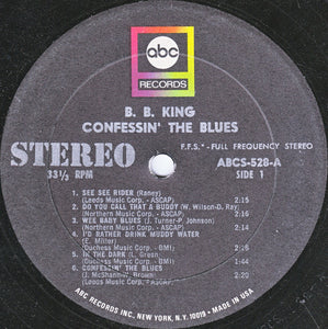 B.B. King : Confessin' The Blues (LP, Album)