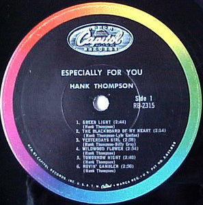 Hank Thompson : Especially For You (LP, Comp, Mono)