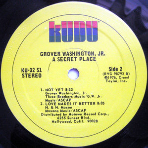 Grover Washington, Jr. : A Secret Place (LP, Album, San)