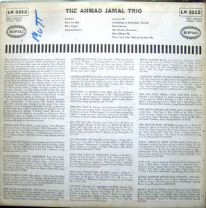 The Ahmad Jamal Trio* : The Ahmad Jamal Trio (LP, Album, Mono, RE)