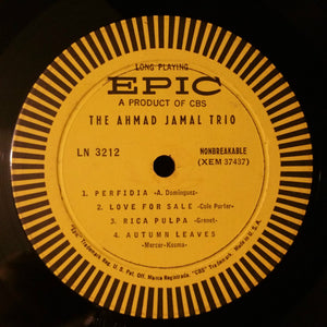 The Ahmad Jamal Trio* : The Ahmad Jamal Trio (LP, Album, Mono, RE)