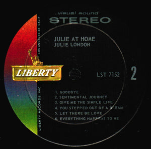 Julie London : Julie...At Home (LP, Album, Ind)