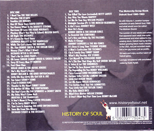 Various : The Motor City Scrap Book - Detroit Soul 1960-1963 (2xCD, Comp)