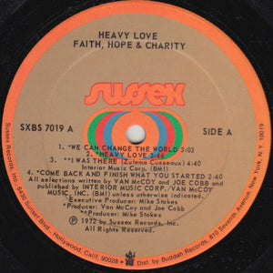 Faith, Hope & Charity : Heavy Love (LP, Album)