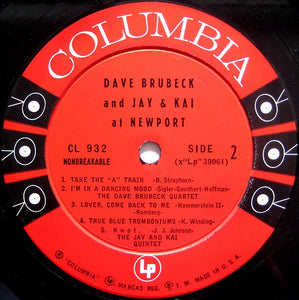 Dave Brubeck And Jay* & Kai* : At Newport (LP, Mono)