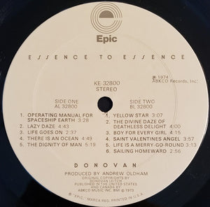 Donovan : Essence To Essence (LP, Album, Ter)