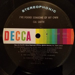 Cal Smith : I've Found Someone Of My Own (LP, Album)