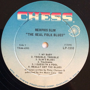 Memphis Slim : The Real Folk Blues (LP, Album, Mono, Dee)