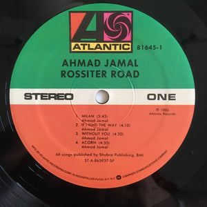 Ahmad Jamal : Rossiter Road (LP, Album)
