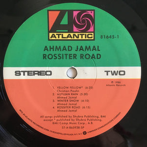 Ahmad Jamal : Rossiter Road (LP, Album)