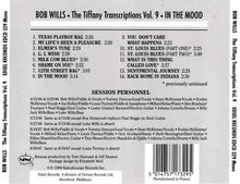 Charger l&#39;image dans la galerie, Bob Wills And His Texas Playboys* : The Tiffany Transcriptions Vol. 9: In The Mood (CD, Album)
