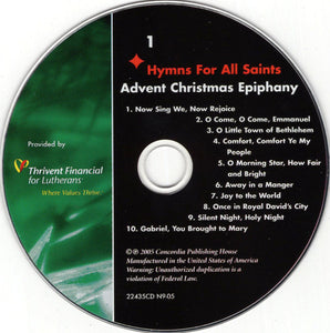 Unknown Artist : Hymns For All Saints - Advent Christmas Epiphany (2xCD, Dig)