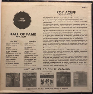 Roy Acuff : Country Music Hall Of Fame (LP, Comp, Ter)