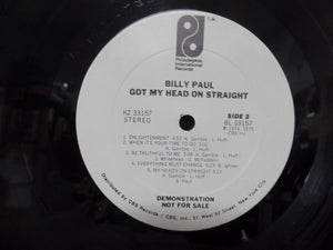 Billy Paul : Got My Head On Straight (LP, Album, Promo)