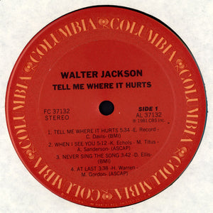 Walter Jackson : Tell Me Where It Hurts (LP, Album)