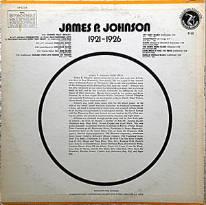 James P. Johnson* : 1921-1926 (LP, Comp, Mono)